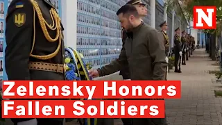 Zelensky Pays Tribute To Fallen Ukrainian Soldiers In Emotional Video