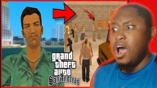 Tommy Vercetti VS San Andreas Gangs!🌴(GTA SA Action Movie) Reaction!