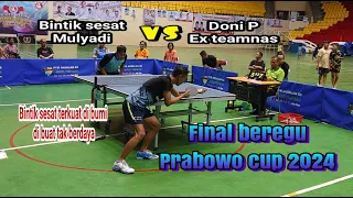 mulyadi bintik sesat vs Doni P ex teamnas indonesia #prabowocup2024#tenismeja