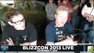 BlizzCon 2013 GAMEBREAKER TV / WoW Insider / WoW Head Party Opening With Jesse Cox