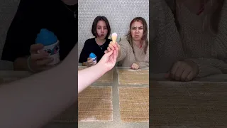 Choose food challenge 😂 Why was she replaced with fake ice cream? 😳 #shorts Best video by Hmelkofm