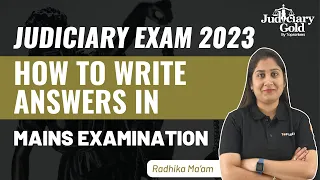 How to Write Answer in Mains Examination📝 | Judiciary Mains Answer Writing | Judiciary Exam 2023