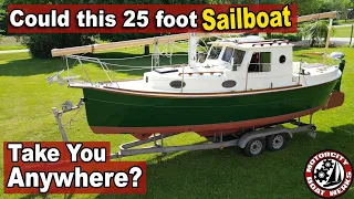 Could this 25ft Sailboat take you Anywhere? | FULL TOUR | Nimble Artic 25 (Ep82)