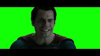 Man of Steel - Superman Crying Killed Zod - Green Screen