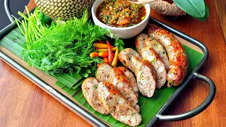Sai Oua | Lao sausage | How to make the best Lao pork sausage