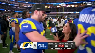 Baker Mayfield postgame interview gets interrupted by HEATED moment