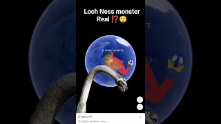 I found Loch Ness monster 😱 Real on Google earth #viral #shorts #googlemap