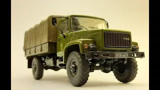 ГАЗ-3308 "САДКО" 1:43. Переделка журнальной модели / GAZ-3308 "SADKO". Reworking the truck model