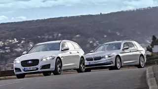 2018 BMW 5 Series Touring vs 2018 Jaguar XF Sportbrake
