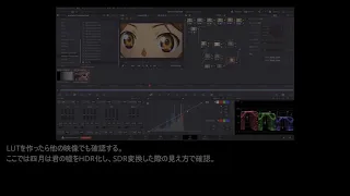 Youtube用 SDR変換LUT入りHDR映像の作り方(JPN sub only)