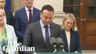 Leo Varadkar delivers emotional speech as he resigns as Ireland's taoiseach