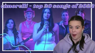 Cimorelli - Top 20 Songs of 2023 Official Video Reaction | Carmen Reacts