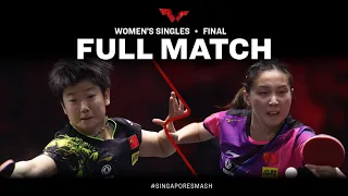 FULL MATCH | SUN Yingsha vs QIAN Tianyi | WS F | #SingaporeSmash 2023