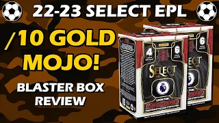 GOLD MOJO! Select EPL 2022-23 Blaster 2x Panini Retail Box Soccer Review