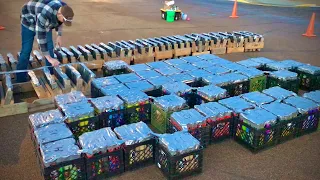 ABSOLUTELY INSANE FIREWORK SHOW NYE (2,000 CANISTER SHELLS)