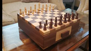 Chess Board With Drawers for the Pieces