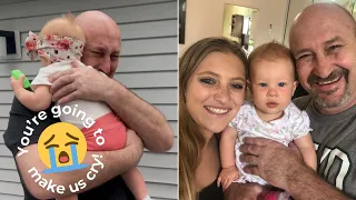 First Time Grandfather Meets Granddaughter After 10 Month Wait