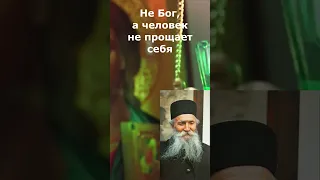 Не Бог, а человек не прощает себя. Старец Фаддей Витовницкий.