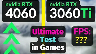 RTX 4060 vs RTX 3060 Ti in 8 GAMES / 1080p 1440p 4K