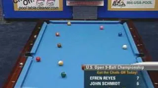 Billiards US Open 9-Ball Championship: Efren Reyes v Schmidt