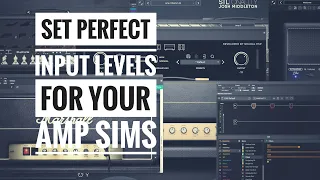 How to set the optimal input level for amp sim plugins!