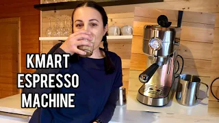 Kmart $119 Espresso Machine Review