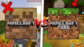 Minecraft Trial Gameplay VS Minecraft FAKE Gameplay!! (Which One Is BETTER??)