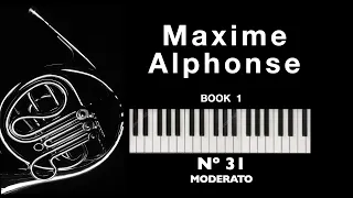 Maxime-Alphonse I nº 31 Moderato. Horn & Piano