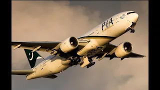 PIA Pakistan International Airlines AP-BGL B772 PK702 Manchester To Islamabad