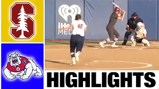 #8 Stanford vs Fresno State Highlights | NCAA Softball Highlights | 2023 College Softball