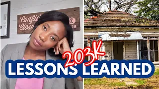 FIXER UPPPER  - FHA 203K  Rehab Loan | LESSONS LEARNED