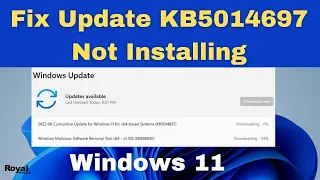 How To Fix Update KB5014697 Not Installing On Windows 11