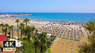 Nettuno Italy 🇮🇹 4K Beach and Old Town Walking Tour 2023