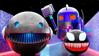 Pacman Adventures - Robot Pacman Vs Spider Pacman (Venom) ALL PARTS