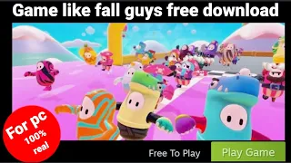 how to download a free game like fall guys in PC || Gaming tutorials