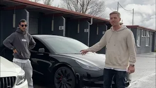 Tesla Model 3 Performance vs Mercedes C63s at Sandown Raceway