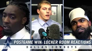 Postgame Win: Dallas Cowboys Locker Room Reactions | Dallas Cowboys 2018