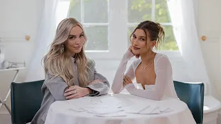 Alex Cooper & Hailey Bieber snack on NY bagels & play a game of Heads Up | WHO’S IN MY BATHROOM?