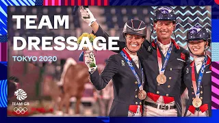 🥇🥈🥉 THREE IN A ROW | Team GB win bronze in Team Dressage | Tokyo 2020 | Medal Moments
