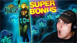 I SPUN INTO A SUPER BONUS ON BEAST BELOW! (NEW SLOT)