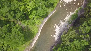 Canajoharie Falls  Canajoharie NY from the platform #Aerialview #UpstateNy