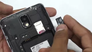How to Insert SIM Card & MicroSD Card in Samsung Galaxy Note 3