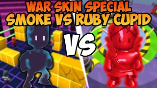 WAR SKIN SPECIAL SMOKE VS RUBY CUPID !! - Stumble Guys Indonesia