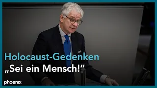 Marcel Reif bei der Gedenkstunde für die Opfer des Nationalsozialismus im Bundestag am 31.01.24