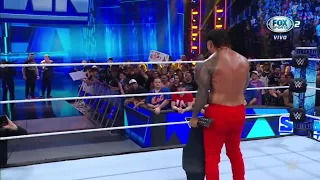 Jey Uso reta a Roman Reigns a una lucha por el Titulo Indiscutible - Smackdown 07/07/2023 (Español)