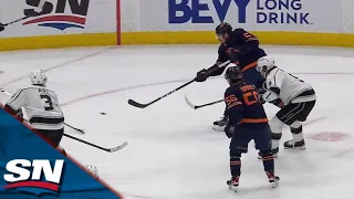 Cody Ceci Buries The First Goal Of Game 7 Off Connor McDavid's Pass