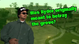 Was Ryder Meant To Betray The Grove? (Gta Sa)