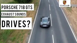 How the 2018 Porsche Cayman 718 GTS drives? | Exhaust Sound | Drone Shot