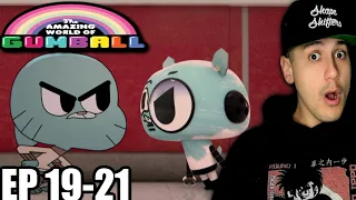 The Amazing World Of Gumball Ep 19-21 (REACTION) THERE CAN ONLY BE ONE