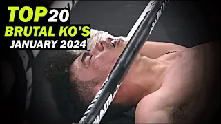 TOP 20 BRUTAL KNOCKOUTS OF JANUARY 2024